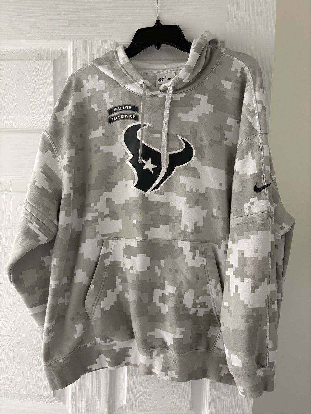 Nike Houston Texans Digital Camo Gray & White Hoodie